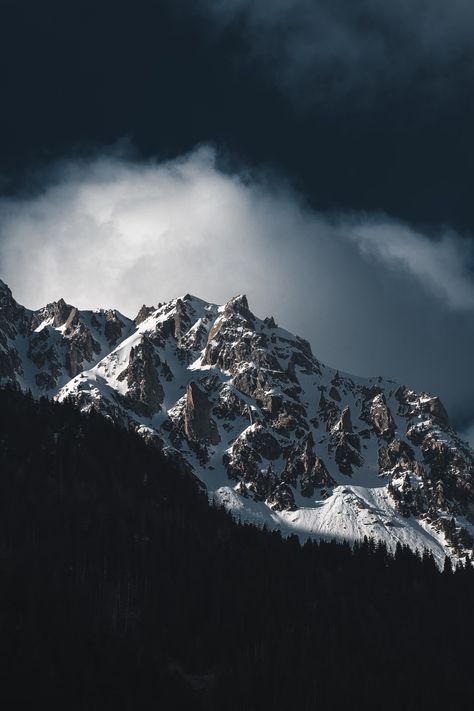 a mountain covered in snow under a cloudy sky photo – Free France Image on Unsplash Photo Of Nature, Chamonix France, Fruits Images, Sky Photo, Sky Photos, Cloudy Sky, Grey Wallpaper, Lights Background, Lighting Collections