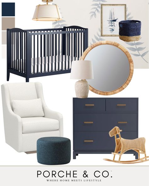 Navy Baby Room, Navy Crib, Navy Nursery Boy, Navy Furniture, Navy Blue Nursery, Convertible Cribs, Blue Crib, Navy Nursery, Wood Crib