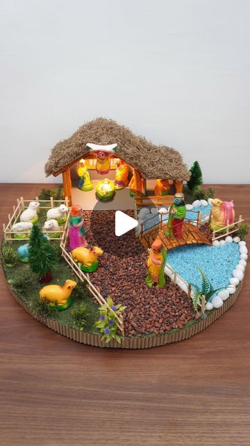 76K views · 4.3K likes | CRAFT LEAD on Instagram: "Making Christmas Crib at Home 

#christmas #christmas🎄#christmascrib #crib #christmascrafts #nativityscene #birthofjesus #christmasdecor #christmas2023 #diy #craftlead" Crib For Christmas Decorating Ideas, Diy Christmas Crib Ideas, Diy Crib For Christmas, How To Make Crib For Christmas, Diy Crib Christmas, Christmas Kudil Model, Crib Ideas For Christmas, Crib Decoration Ideas Christmas, Christmas Crib Ideas At Home