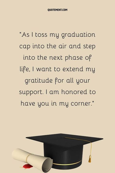 Check out this collection of graduation thank you messages and learn how to express your gratitude in style. Say 'thank you' in the most awesome way! Graduation Gratitude Message, Graduation Thank You Speech To Family, Thank You Msg, Graduation Messages, Best Friend Application, Thank You Card Sayings, Thank You Quotes Gratitude, Friend Application, Learn Quotes