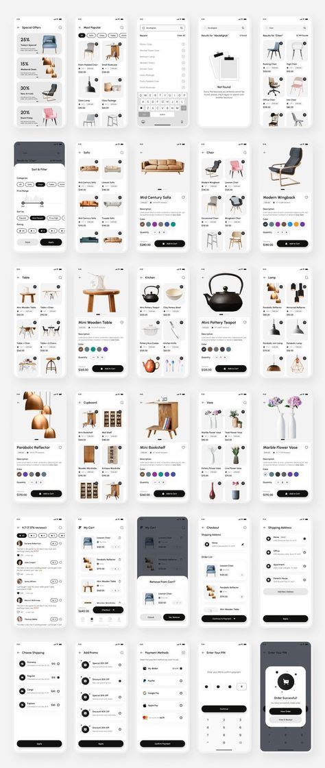 #Furniture_App_Design #Ecommerce_Ui_Design #Desain_Ux #E_Commerce_App Ecommerce Ui Design, Creative App Design, Catalog Design Layout, E Commerce App, E-commerce App, Ux App Design, Android App Design, Ios App Design, Ecommerce App