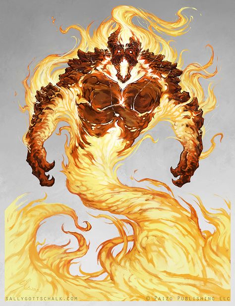 Fire Elemental Fire Elemental, Fire Demon, Beast Creature, D D Monsters, Code Red, 다크 판타지, Fire Art, Monster Concept Art, Fantasy Monster