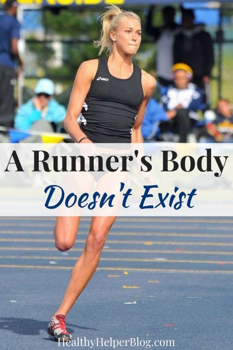 A Runner's Body Doesn't Exist | Healthy Helper A discussion on whether or not certain body types lend themselves to excelling at sport. Perhaps any body can be a runner's (or lifter's or swimmer's or dancer's) body with a little hard work and determination. Runners Body Women Transformation, Runners Body Goals, Runner Body Women, Runners Body Women, Runners Body Transformation, Runner Body, Runners Body, Running Body, Agility Workouts