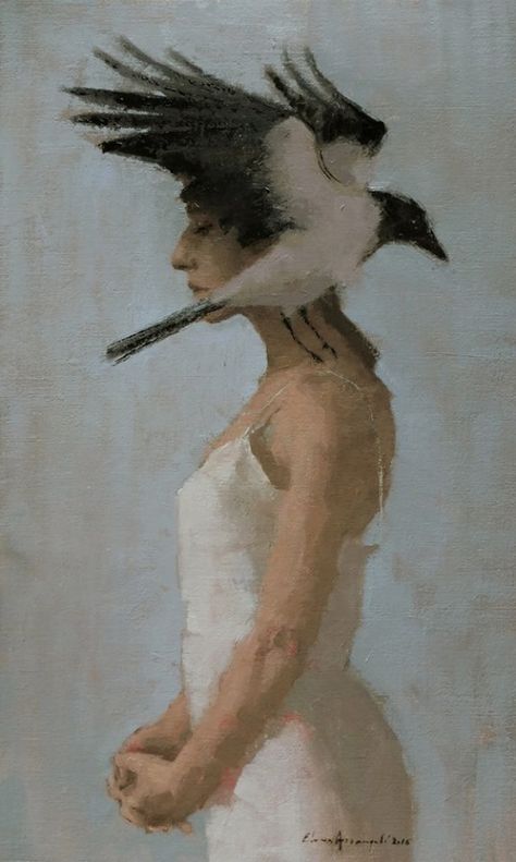 Elena Arcangeli, 1972 | Figurative painter | Tutt'Art@ | Pittura • Scultura • Poesia • Musica Florence Academy Of Art, Oil Painting Woman, Art Oil Paintings, Figurative Kunst, Figurative Artwork, Figurative Artists, Italian Painters, Realism Art, Italian Artist