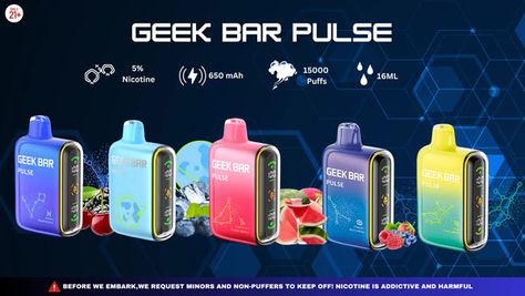 Geek Bar Pulse Bar Geek, Geek Bar, Puff And Pass, Senior Year, Melon, Berry, Geek Stuff, Bar, Blue