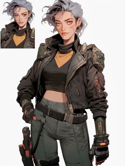 Midjourney, niji 5 Cyberpunk Nomad Female, Cyberpunk 2077 Concept Art Character, Cyberpunk Nomad Art, Cyberpunk Original Character, Cyberpunk 2020 Character Art, Marksman Character Design, Cyberpunk Nomad Character Art, Cyberpunk Nomad Character, Cyberpunk 2077 Nomad