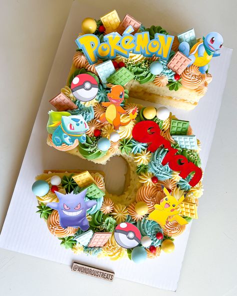 🔴Orion’s Pokémon cake ⚡️ #pokemon#pokemoncake#pokemonnumbercake#numbercake#cake#lasvegascakes#cake Pokemon Cake Decoration, Pokémon Number Cake, Small Pokemon Cake, Pokemon Birthday Cake Easy, Pokemon Number Cake, Pokemon Cake Diy, Easy Pokemon Cake Ideas, Pokemon 5th Birthday Party, Pokemon Snacks Ideas