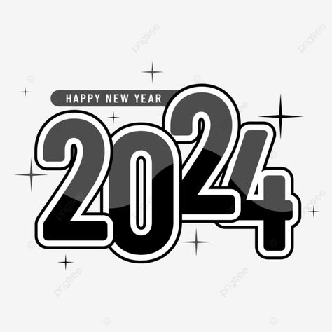 2024 In Black, 2024 Lettering Design Numbers, 2024 Number Design, 2024 Year Logo, 2024 New Year, Embroidery Journaling, 2024 Text, 2024 Sign, Blood Font