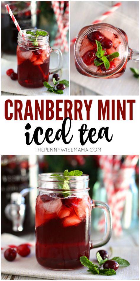 Healthy Iced Tea, Healthy Teas Recipes, Iced Tea Recipes Homemade, Cranberry Tea, Homemade Iced Tea, Iced Tea Drinks, Sweet Tea Recipes, Iced Tea Recipe, Tea Drink Recipes