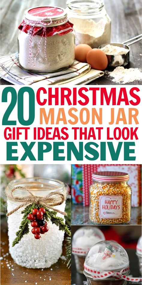 I love going the extra mile when it comes to presents. DIY gifts have always been my favorite way to show I care during Christmas time. Taking the time to personalize each gift goes a long way and can even fit in many Christmas budgets! So if you’re looking to do something a little different this year, try one of these DIY gifts in a jar ideas. Ball Jar Gifts, Gift Jars For Christmas, Pint Jar Gifts Christmas, Mason Jar Gifts For Christmas, Diy Mason Jar Christmas Gifts, Gifts In A Jar Ideas, Jar Christmas Gifts, Jar Gift Ideas, Christmas Jar Gifts