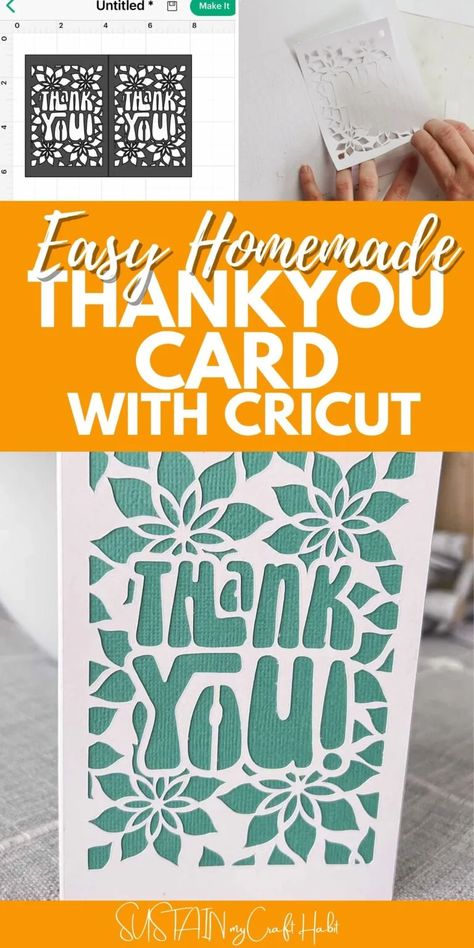 Thank you card design