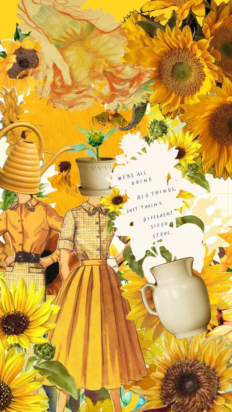 #mood #vibe #aesthetic #moodboard #collage #yellow #flower #sunflower #sunflowers #sunny Sunflower Collage Art, Sunflower Mood Board, Yellow Aesthetic Moodboard, Sunflower Collage, Shuffle Ideas, Sunflower Ideas, Mood Board Fashion Inspiration, Doodle Sketchbook, Hufflepuff Aesthetic