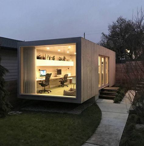 In Vancouver's dwindling housing market, converted shipping containers may tick all the right boxes | Georgia Straight Vancouver's News & Entertainment Weekly Prefab Shipping Container Homes, Converted Shipping Containers, Shipping Container Office, Shipping Container Architecture, Shipping Container Design, Shipping Container Cabin, Container Conversions, Shipping Container Home Designs, Garage Studio