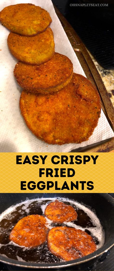 Gluten Free Fried Eggplant, Oven Fried Eggplant Parmesan, Easy Egg Plant Recipes, Egg Plant Fried, Deep Fried Eggplant Recipes, Fried Aubergine Recipe, How To Cook Egg Plant Recipes, Oven Fried Eggplant Recipes, How To Make Eggplant Recipes