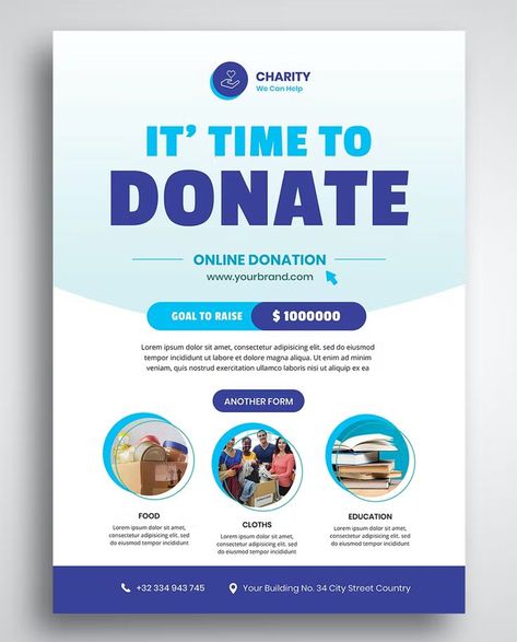 Donation Flyer Template PSD Donation Flyer, Fundraiser Flyer, Food Education, Indian Wedding Invitation Cards, Food Donation, Indian Wedding Invitations, Food Ads, Flyer Design Templates, Invitation Card Design