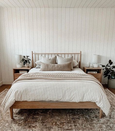 Oak Bed Frame, Mid Century Modern Bed, Modern Beds, Article Furniture, Spindle Bed, Modern Farmhouse Bedroom, Adjustable Bed Frame, Oak Beds, Mid Century Modern Bedroom