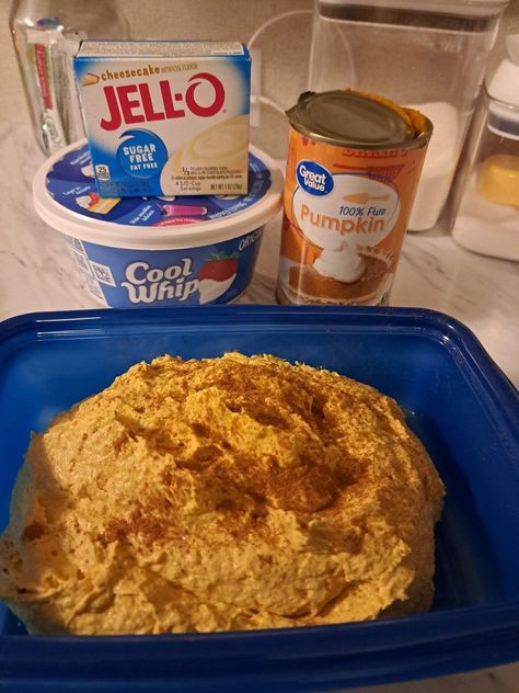 Pumpkin Cheesecake Fluff, Cheesecake Fluff Dessert, Cheesecake Fluff, Pumpkin Fluff, Cool Whip Desserts, Carb Free Recipes, Smart Points Recipes, Sugar Free Jello, Sugar Free Cheesecake