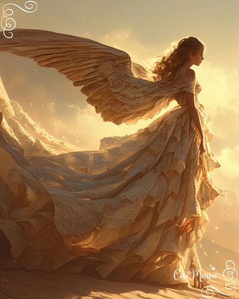 Angel Princess Art, Female Angel Warrior, Angel Pic, Fantasy Shoot, Angel Couple, Fae Art, Angel Princess, Beautiful Angels Pictures, Angel Warrior