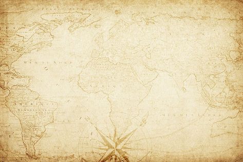 Brown Map Aesthetic, Old Map Aesthetic, Old Map Background, Vintage Map Background, Background Old Paper, World Map Background, Old Paper Texture, Maps Aesthetic, Ancient Map