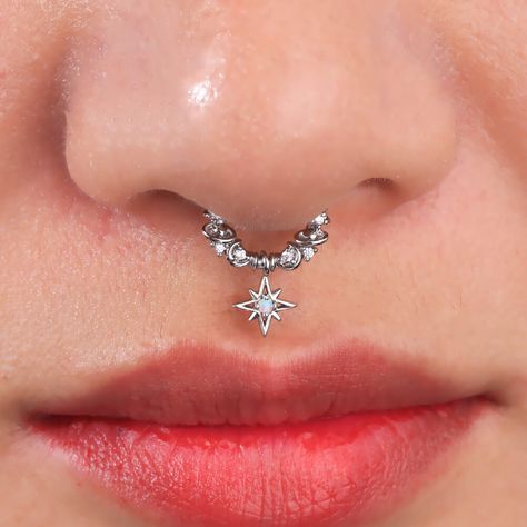 Planet Dangle Septum Ring 16G Daith Earring – OUFER BODY JEWELRY