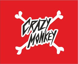 Crazy Logo Design, Crazy Monkey, Monkey Logo, Logo Game, Typo Design, Premium Logo, Png Vector, Logo Templates, Vector Logo