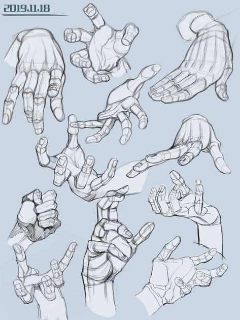 ArtStation - week9, yiru wang Hand Gesture Drawing, Human Anatomy Drawing, Hand Drawing Reference, Figure Sketching, Gesture Drawing, Concept Art Drawing, Anatomy Drawing, Figure Drawing Reference, Hand Art Drawing