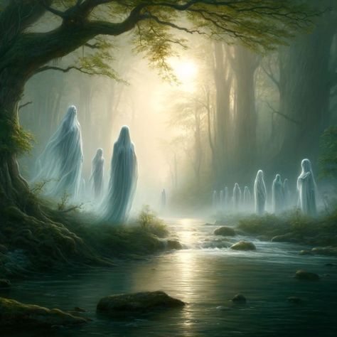 The Lethe River, or the Forgetful River of Underworld | Patreon River Styx Aesthetic, Under World, The Underworld, Fantasy River, Underworld Aesthetic, Greek Underworld, Greek Women, River Art, Roman Mythology