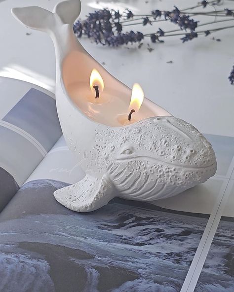 Latest collection of our Nordic Whale Candle Holder #whalecandleholder #whaleholder #candleholder Clay Gifts Diy, Enchanting Jewelry, Key Dish, Whale Decor, Shelf Decoration, Jewellery Holder, White Whale, Succulents Decor, Keramik Design