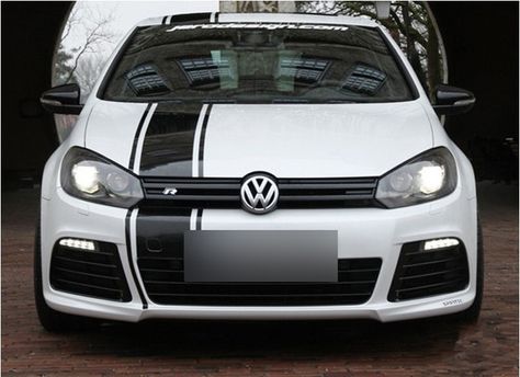 Auto Sticker Car Decal Sports Racing Stripe for Golf 6, New Polo, GTI Golf 6 -in Stickers from Automobiles & Motorcycles on Aliexpress.com Modificaciones Jeep Xj, Vw R32, Golf 7 R, Car Stripes, Car Sticker Design, Stripe Kit, Volkswagen New Beetle, Sticker Graphic, Combi Volkswagen