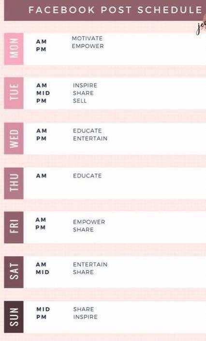 Facebook post schedule Facebook Post Schedule, Pinterest Posting Schedule, Facebook Posting Schedule, Post Schedule, Hobbies Quote, Posting Schedule, Social Media Trends, Facebook Post, Social Media Branding