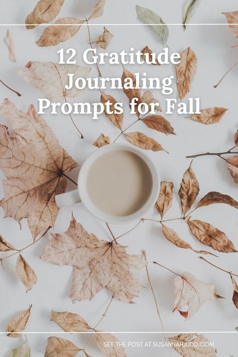 Gratitude journaling prompts for fall! 12 different ideas to get your thoughts on paper. :) Gratitude Journal Christian, Thanksgiving Journal Prompts, Gratitude Journal Ideas, Christian Gratitude, Bible Journal Prompts, Christian Journal Prompts, Prayer Prompts, Praying Wife, Thanks To God