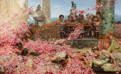 classic art Lawrence Alma-Tadema Ancient Rome #rose #5K #wallpaper #hdwallpaper #desktop The Roses Of Heliogabalus, Roses Of Heliogabalus, Lawrence Alma Tadema, Victorian Paintings, Camille Pissarro, Paul Cezanne, Hur Man Målar, Paul Klee, Dutch Artists