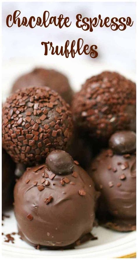 Espresso Truffles Recipe, Espresso Truffles, Truffles Chocolate, Dessert Truffles, Coffee Mocha, Chocolate Candy Recipes, Truffles Recipe, Mocha Chocolate, Chocolate Mocha