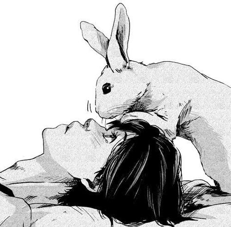 rabbit and boy manga Celine Core, Images Kawaii, Bunny Design, Image Swag, Drawing Faces, Gothic Anime, Arte Inspo, Digital Painting Tutorials, Wow Art