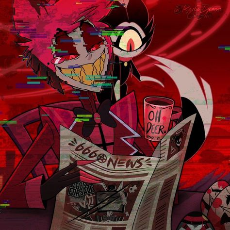 Hazbin Hotel Background Scenery, Flustered Alastor, Radio Demon, Emoji Drawings, Demon Baby, Funny Yugioh Cards, Adorable Homes Game, Monster Hotel, Alastor Hazbin Hotel