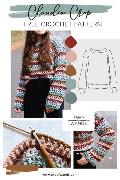 Pola Kardigan, Pola Sweater, Babysitters Club, Crochet Sweater Pattern, Crochet Jumper, Crochet Sweater Pattern Free, Mode Crochet, Clothing Patterns Free, Crochet Braid