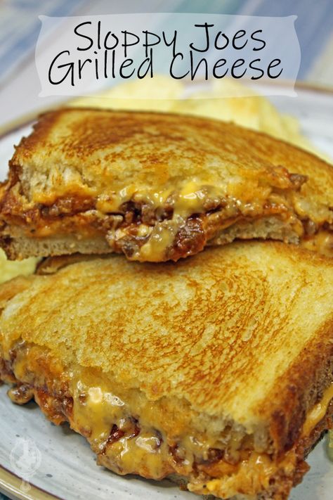 Sloppy Joe Grilled Cheese Sloppy Joe Grilled Cheese, Grilled Cheese Sloppy Joe, Homemade Sloppy Joe Recipe, Sloppy Joes Sandwich, Cheese Game, Sloppy Joe Recipe, Loose Meat Sandwiches, Grill Cheese Sandwich Recipes, Homemade Sloppy Joes