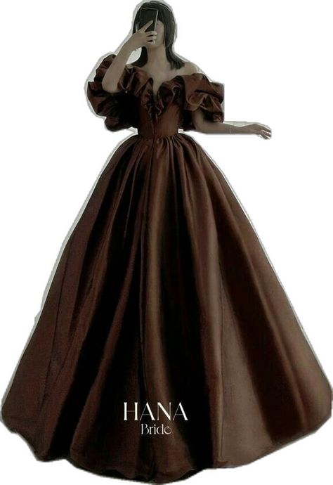 Beautiful Brown Prom Dresses, Brown Ballgown, Brown Ball Gown, Night Dress Long Elegant, Old Ball Gowns, Corset Long Dress, Prom Dress Aesthetic, Brown Gown, Ball Gowns Fantasy