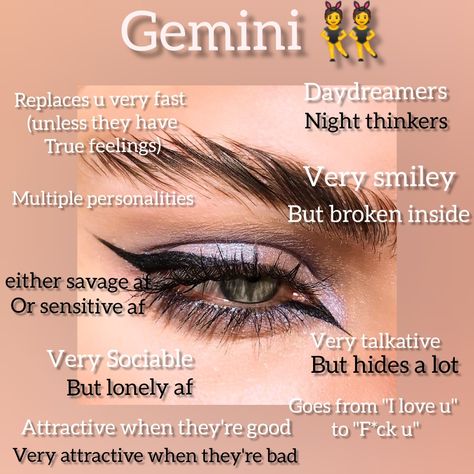 Gemini Black And White, The People Of Gemini, Gemini Drawings, Gemini Eyes, Female Gemini, Famous Geminis, Gemini Aesthetic, Gemini Wallpaper, Gemini Zodiac Quotes