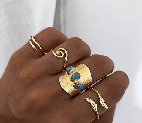 Amazonite Ring, Ring Model, Gold Girl, Jewelry Accessories Ideas, Dope Jewelry, Jewelry Lookbook, Stacked Jewelry, I Love Jewelry, Girly Jewelry