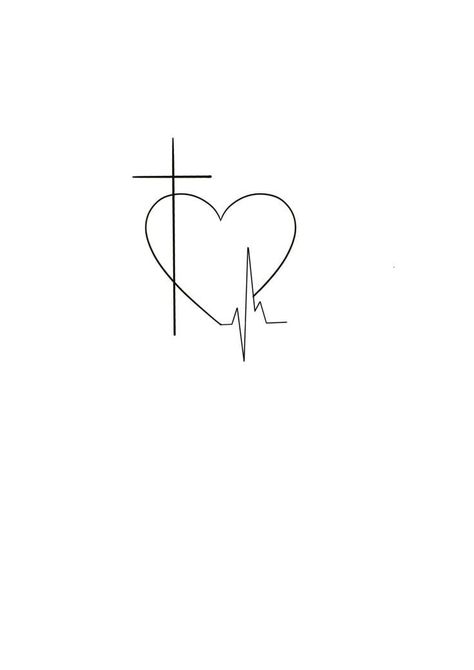 Heart And Cross Tattoo, Christian Tats, Mistletoe Tattoo, Cross Heart Tattoos, Macabre Tattoo, Faith Hope Love Tattoo, Cross Tattoos For Women, Mommy Tattoos, Faith Tattoo