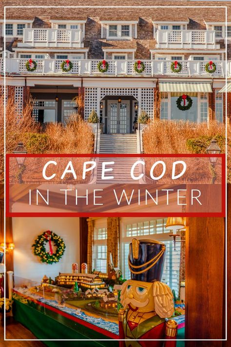 Cape Cod winter attractions and things to do Cape Cod Winter, Cape Cod Hotels, Romantic Winter Getaways, Cape Cod Travel, Chatham Cape Cod, Cape Cod Vacation, England Winter, Vacation Wishes, Winter Cape