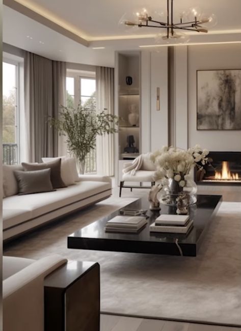 Living Room Design Decor, Ideas Living Room, Home Design Living Room, Elegant Living Room, Decor Home Living Room, Contemporary Living Room, Decor Living Room, Formal Living Rooms, Ideas Living