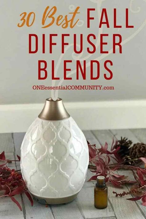 30 best FALL essential oil diffuser blend recipes - pumpkin pie, flannel, sweater weather, spiced chai, apple pie, pumpkin spice, immune booster, harvest, crisp autumn, and many more! plus a free printable of all the recipes {#fall, #diy, #doterra, essential oil recipes, essential oil uses, fall diffuser blends doTERRA, Young Living, free printable diffuser recipes} Fall Essential Oil Blends, Fall Essential Oils, Fall Diffuser Blends, Doterra Diffuser Blends, Essential Oils For Kids, Essential Oil Diffuser Blends Recipes, Young Living Essential Oils Recipes, Essential Oil Diffuser Recipes, Oil Diffuser Recipes