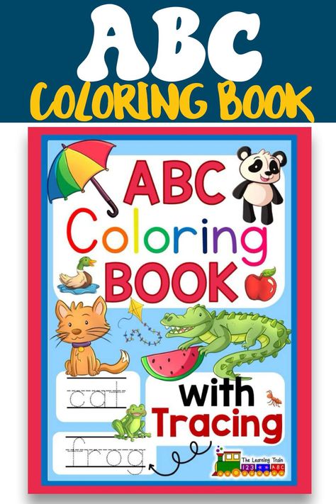 Books Sites, Coloring Book Cover, Abc Coloring Book, Pictures Animals, Preschool Activity Books, Alphabet Pictures, Cute Alphabet, Abc Coloring, Shape Books