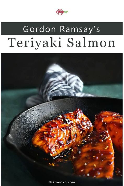 Gordon Ramsay’s Teriyaki Salmon Gordon Ramsay Salmon Recipes, Teryikie Salmon, Terikayi Salmon, Teriyaki Salmon Recipes, Gordon Ramsay Salmon, Teriyaki Fish, Salmon Sauce, Gordon Ramsay Recipes, Gordon Ramsey Recipes