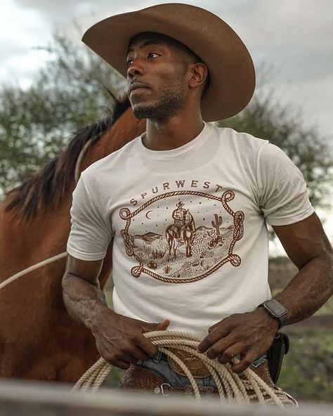 Your The Best, Cowboy Ranch, Black Cowboys, Cowboy Aesthetic, Black Cowgirl, Cowboy Girl, Black Cowboy, Cowboy Outfits, Country Men