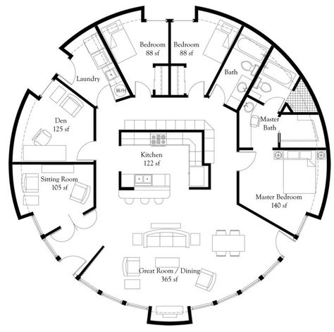 Earthbag House Plans, Home Floor, Monolithic Dome Homes, Grain Bin House, Round House Plans, Yurt Home, Casa Hobbit, Silo House, Geodesic Dome Homes