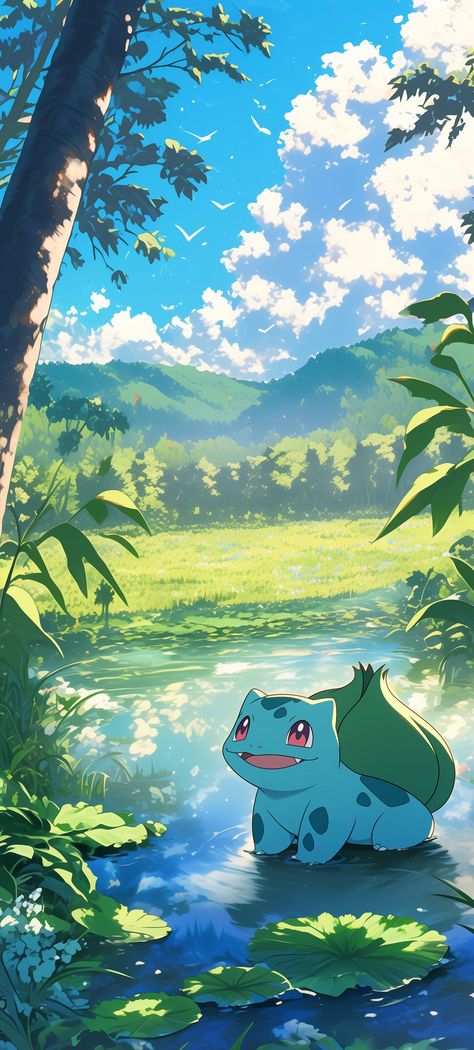 Pokemon Venusaur, Eevee Wallpaper, Cute Pokemon Art, Pokemon Bulbasaur, Pokemon Backgrounds, Inspired Wallpaper, Pokemon Wallpaper, Night Sky Wallpaper, Cool Backgrounds Wallpapers