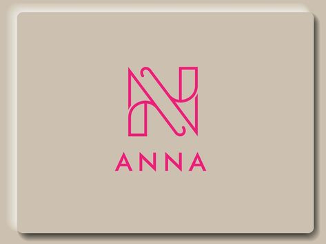 monogram letter a n or anna logo design template Anna Logo Design, A N Logo, A N Logo Design, Sewing Business Logo, Ideas Para Logos, Fs Logo, Sp Logo, Free Business Logo, Sewing Logo Design